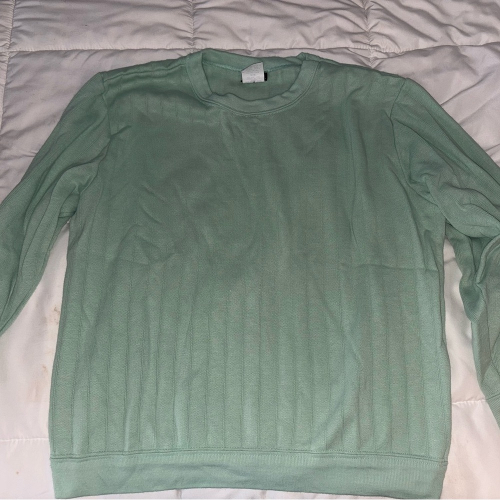 mint green vintage sweater